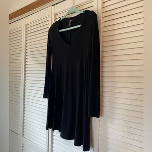 Long-Sleeve Skater Dress